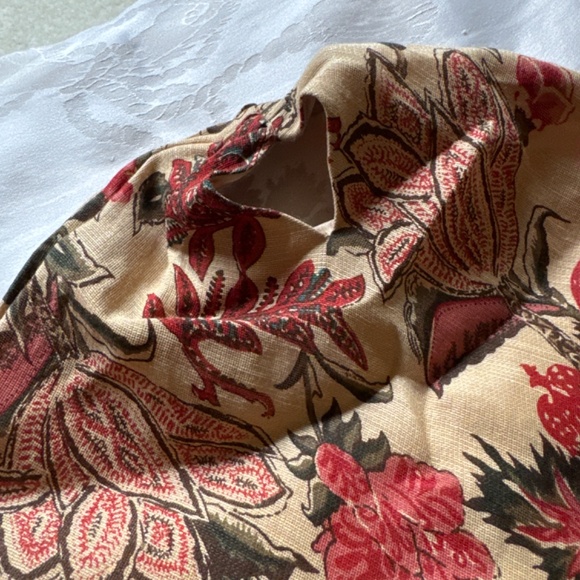 Ralph Lauren linen paisley and flower print kerchief sleeveless dress - Picture 3 of 6